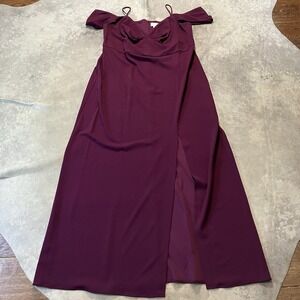Sachin Babi Dress Womens Size 20W Brittany Gown Deep‎ Wine Burgundy